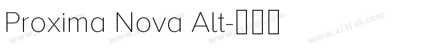 Proxima Nova Alt字体转换